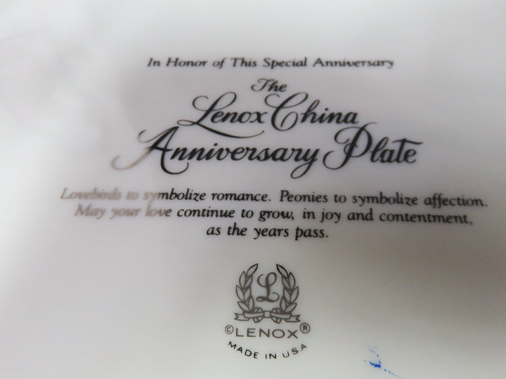 Lenox Anniversary Plate