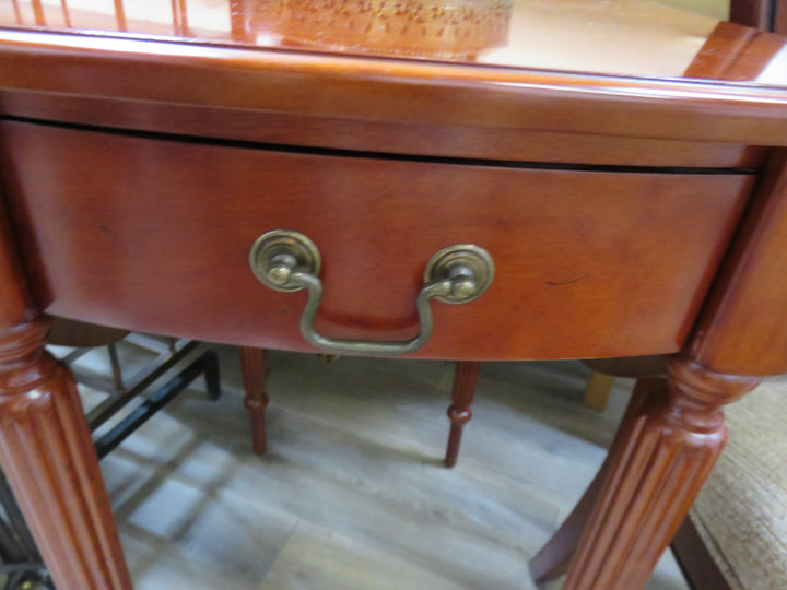 Dark Wood Drop Leaf Table