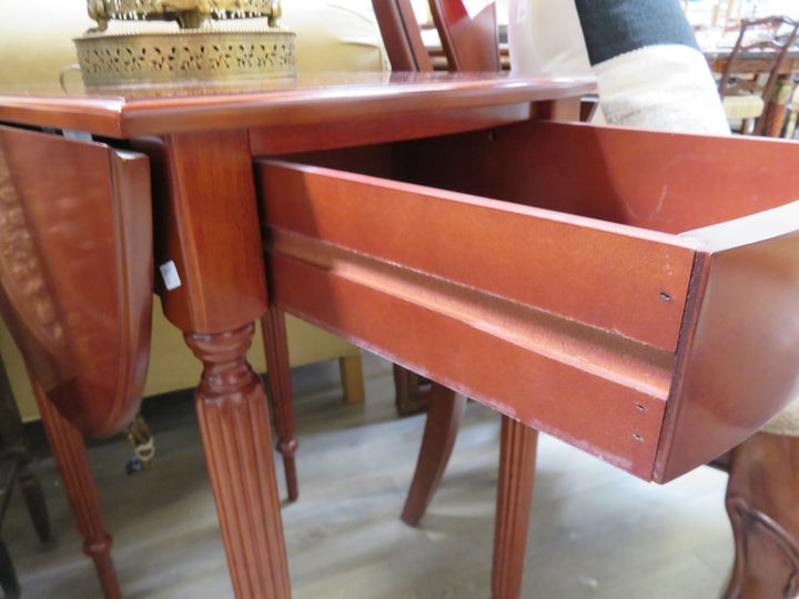 Dark Wood Drop Leaf Table