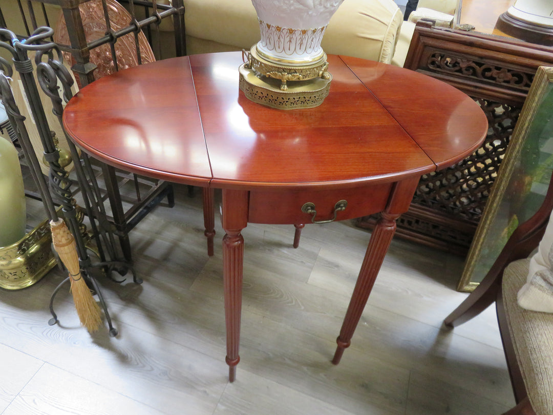 Dark Wood Drop Leaf Table