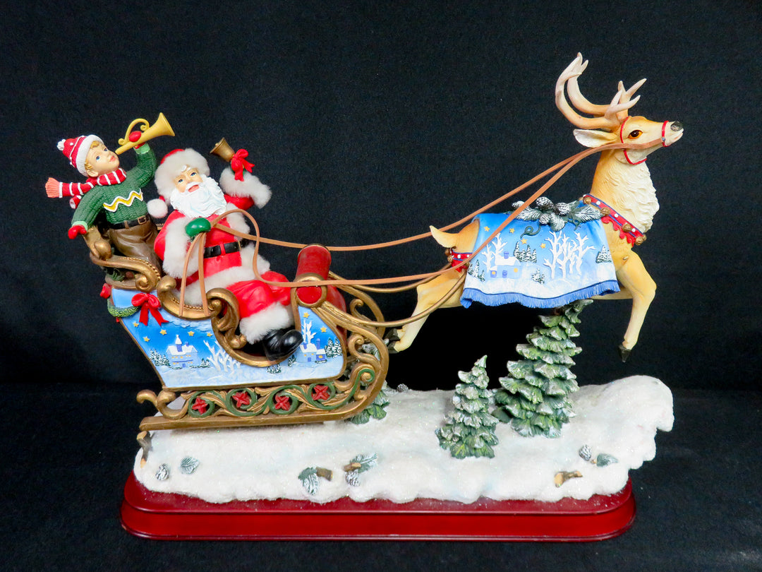 Musical and Animated Santa in Sleigh