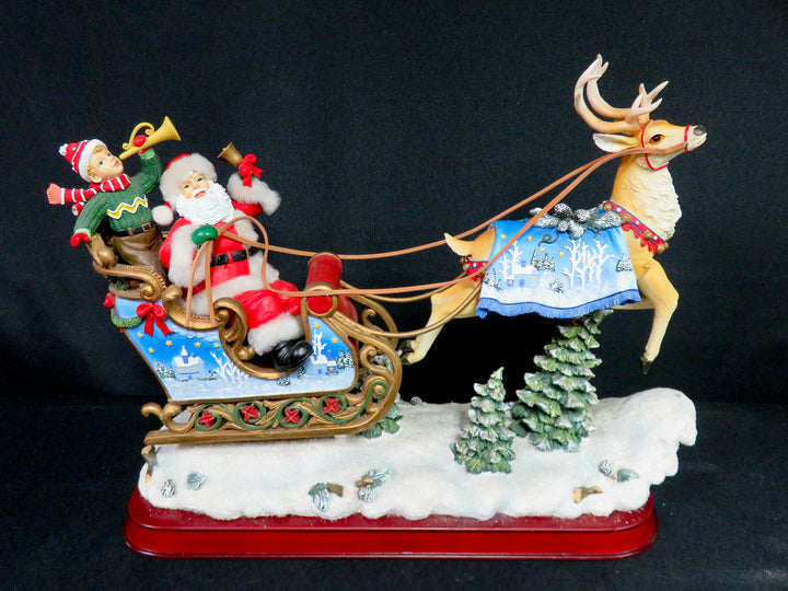 Musical and Animated Santa in Sleigh