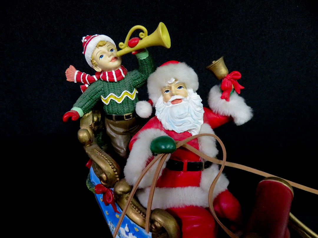 Musical and Animated Santa in Sleigh