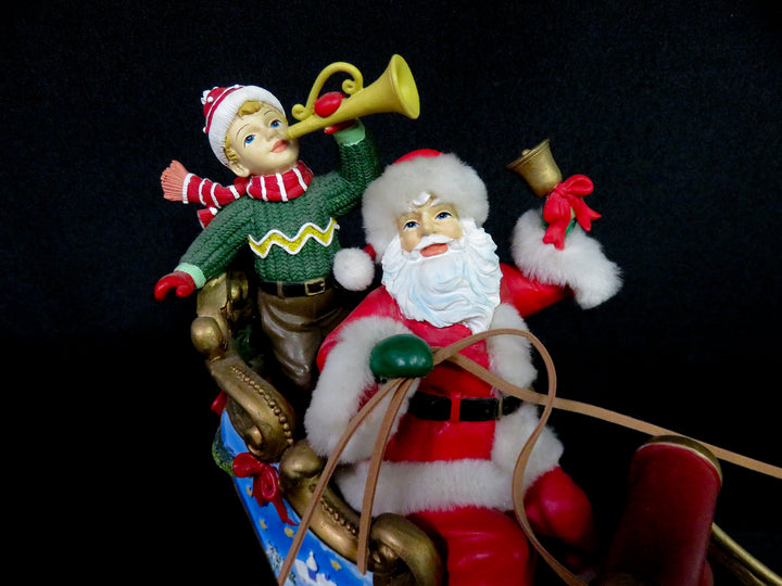 Musical and Animated Santa in Sleigh