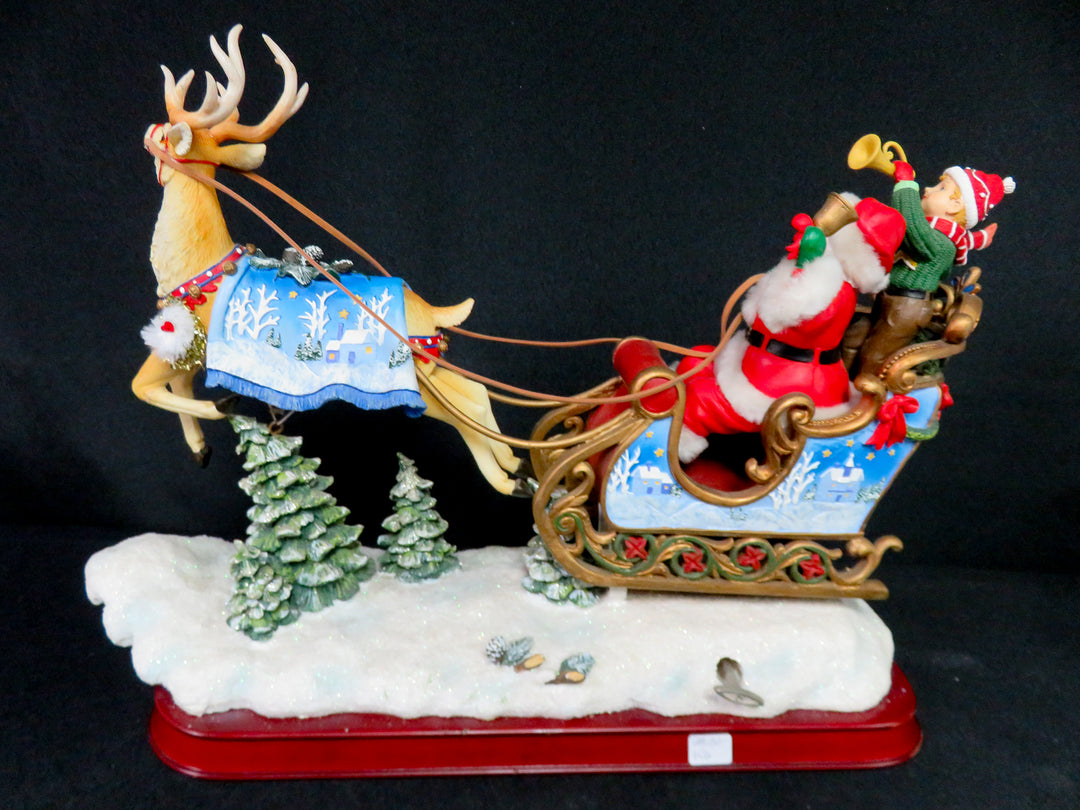 Musical and Animated Santa in Sleigh