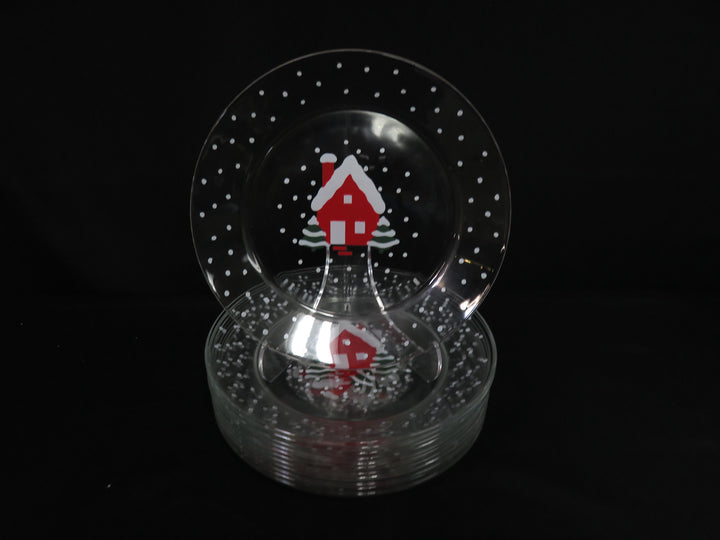 Arcoroc Christmas Plates