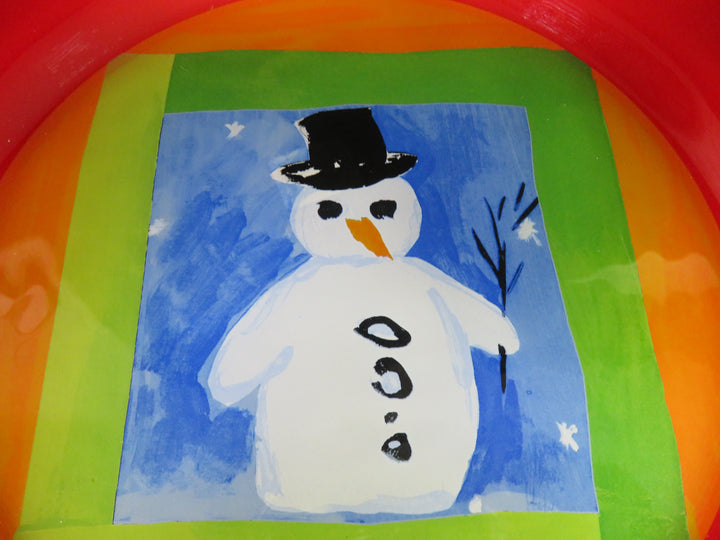 Crate & Barrel Snowman Platter
