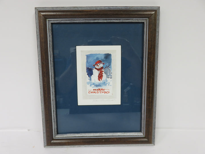 Signed Snowman Print