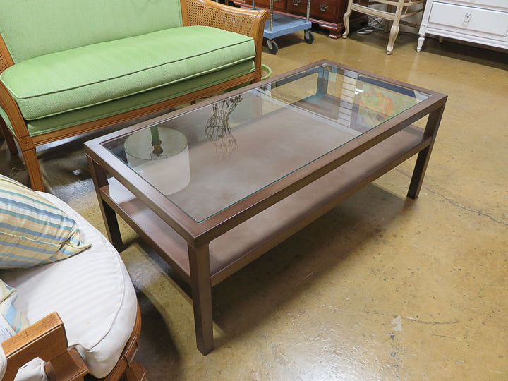 Metal and Glass Coffee Table