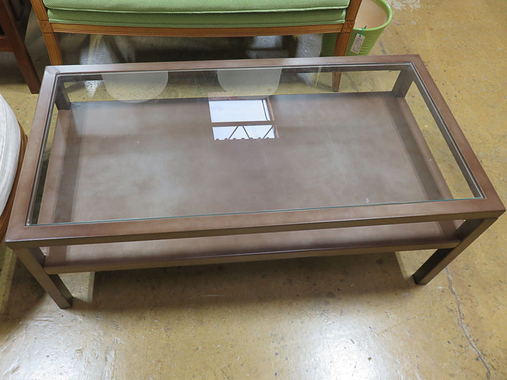 Metal and Glass Coffee Table