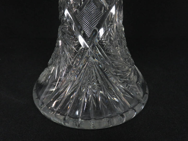 American Brilliant Cut Corset Vase
