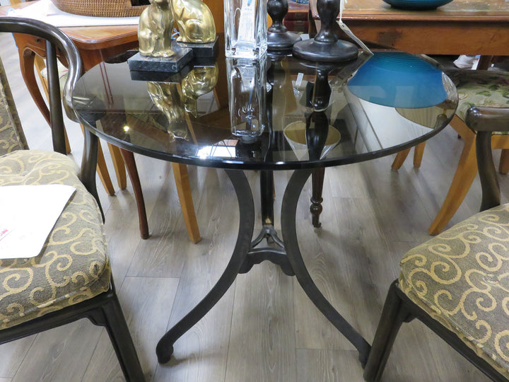 Iron & Glass Side Table