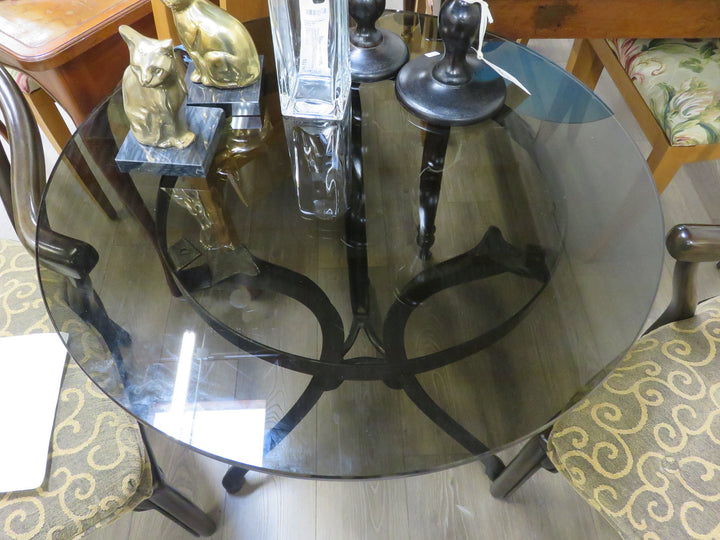 Iron & Glass Side Table
