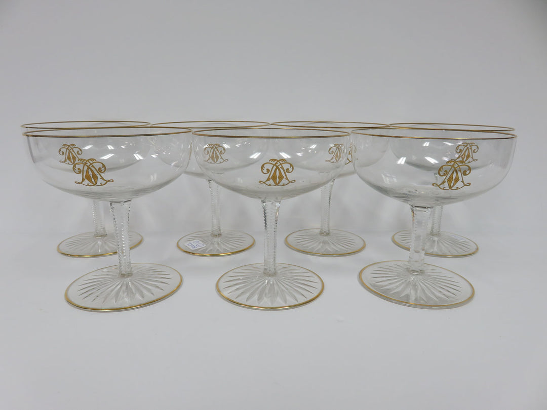 Vintage Champagne Coupes