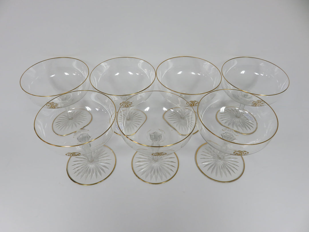 Vintage Champagne Coupes