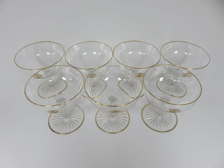 Vintage Champagne Coupes