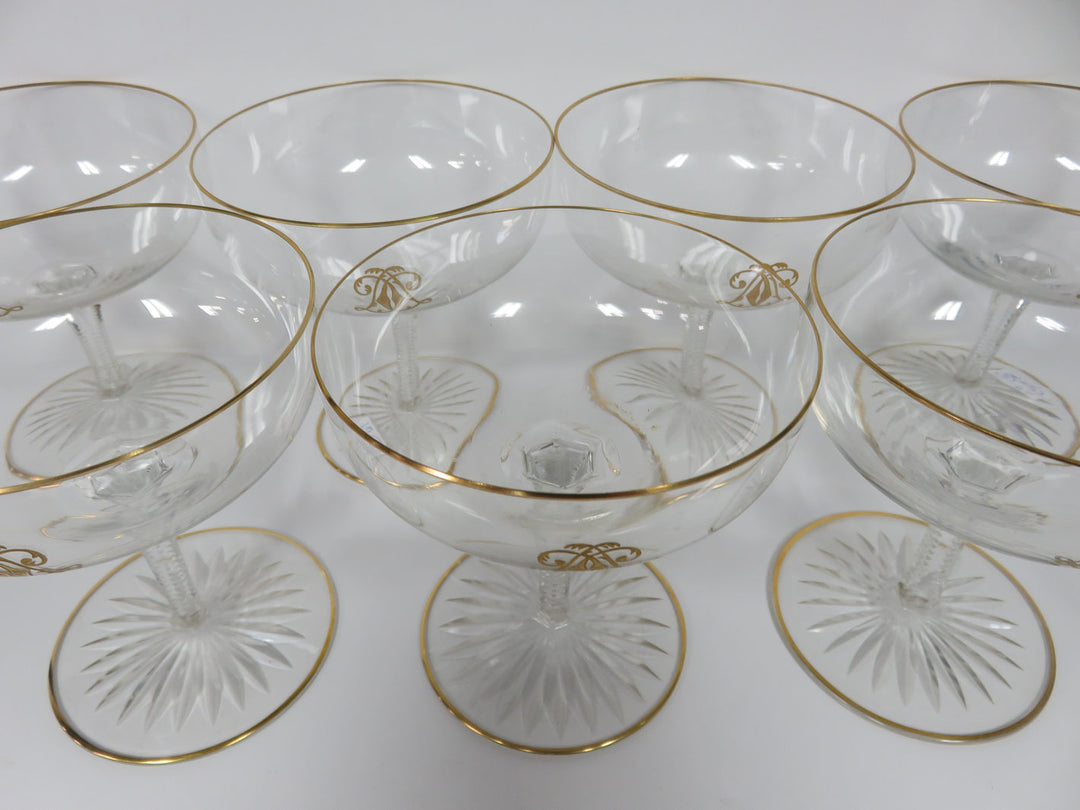 Vintage Champagne Coupes