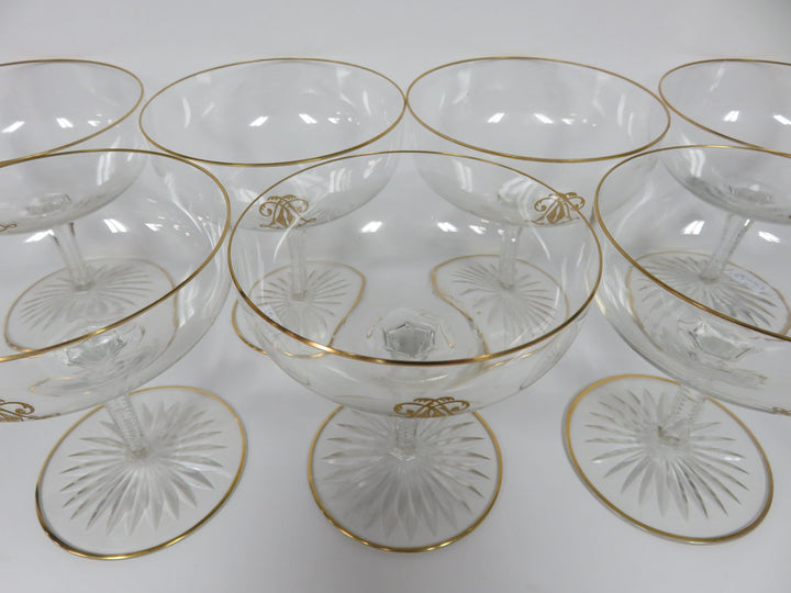 Vintage Champagne Coupes