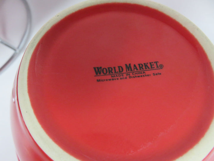 World Market Jumbo Mugs / Bowls