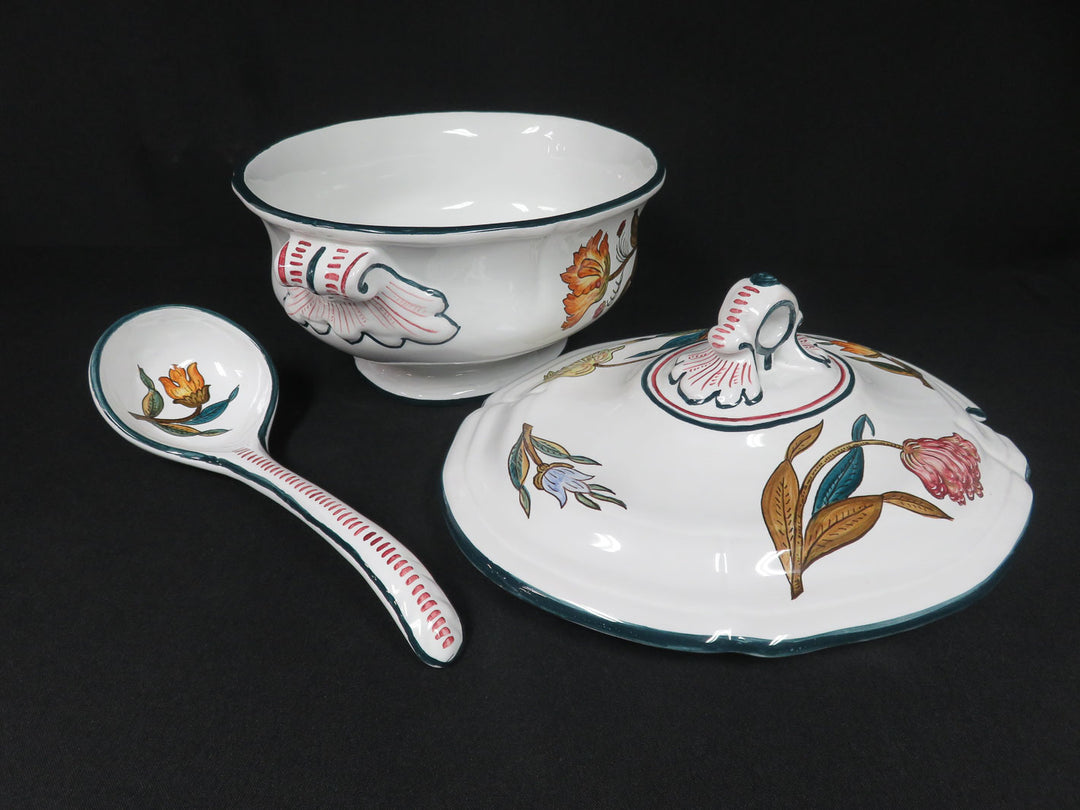 Grazia Deruta Soup Tureen & Ladle