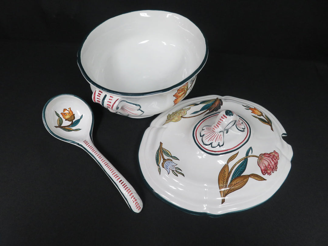 Grazia Deruta Soup Tureen & Ladle