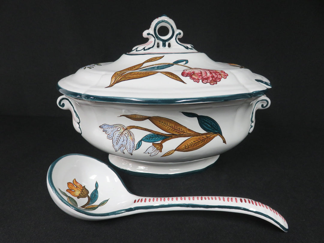 Grazia Deruta Soup Tureen & Ladle