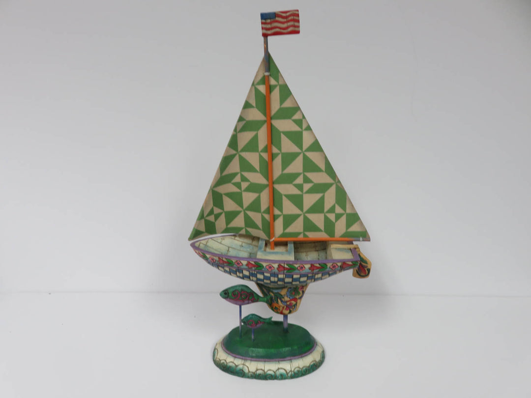 Jim Shore Sailboat Figurine