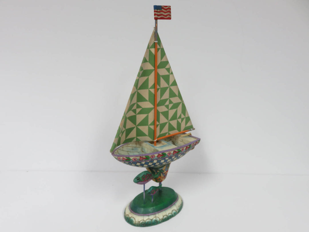 Jim Shore Sailboat Figurine