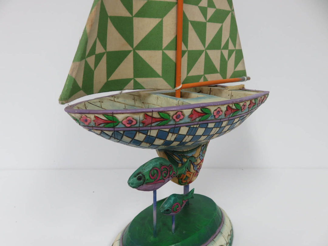 Jim Shore Sailboat Figurine