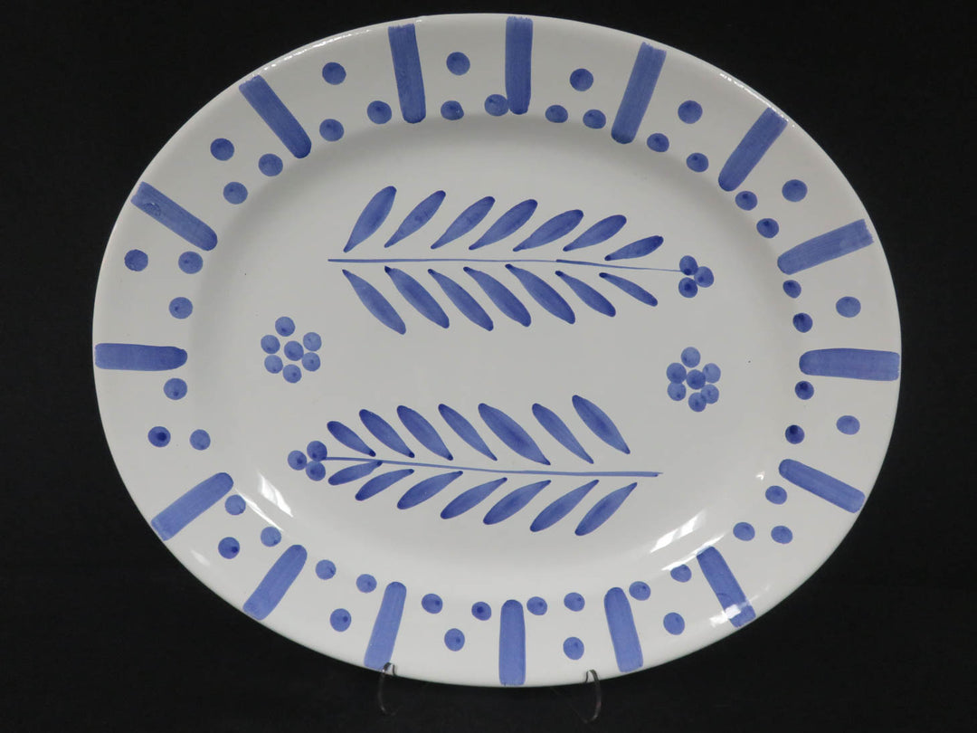 Oval Hand Painted Platter