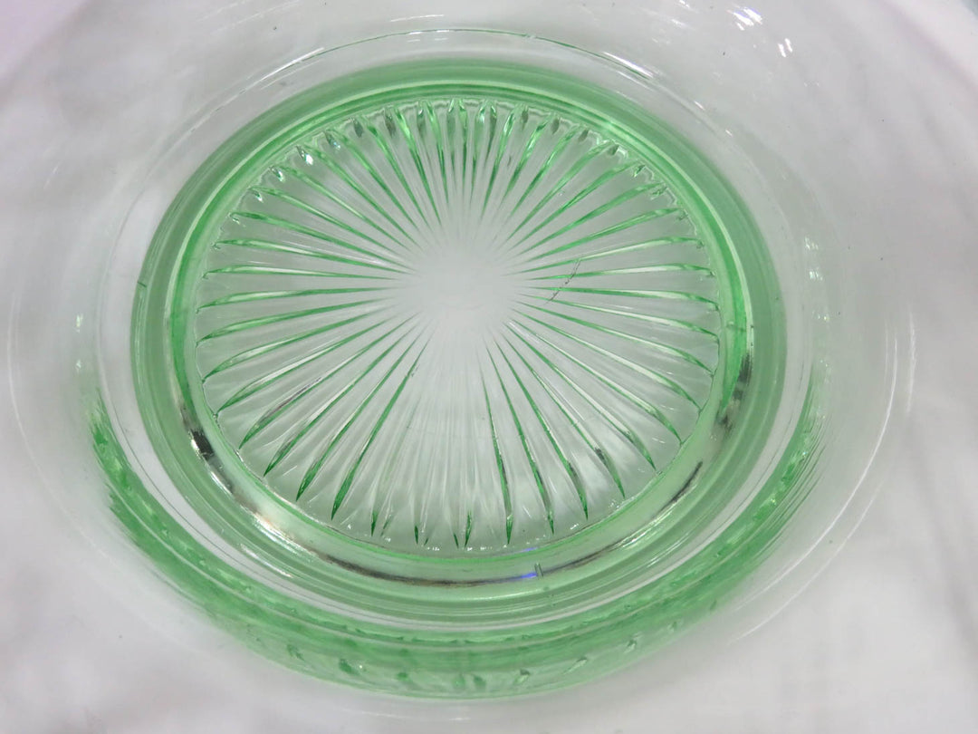 Vintage Uranium Glass Console Bowl
