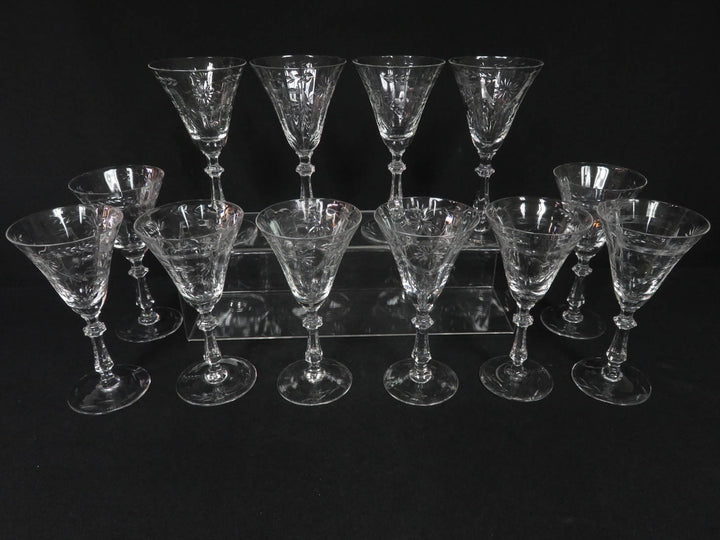 Etched Wine Glasses