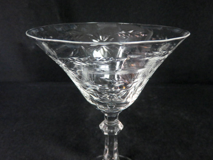 Etched Champagne Coupes