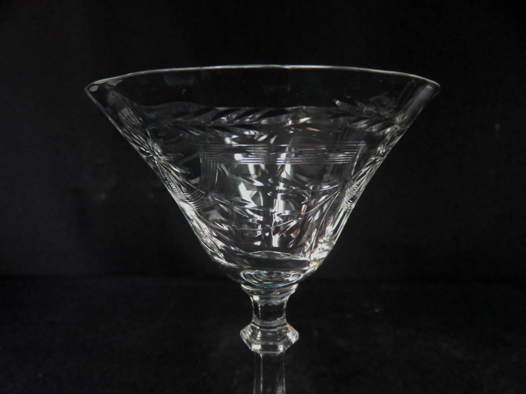 Etched Champagne Coupes