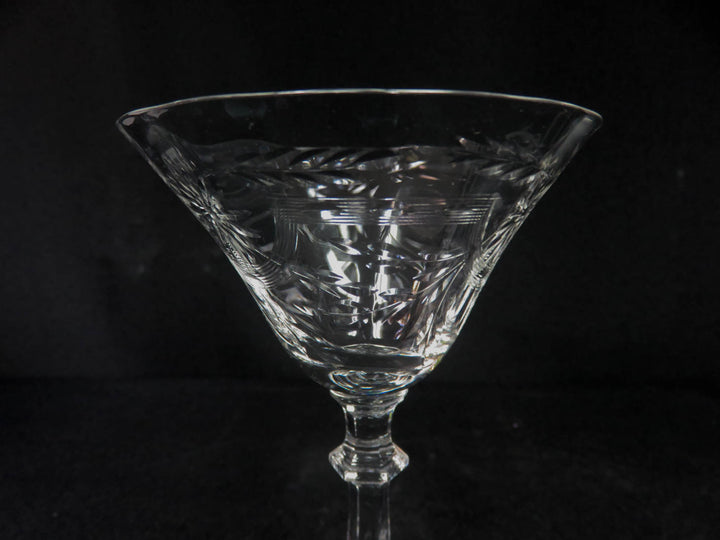 Etched Champagne Coupes