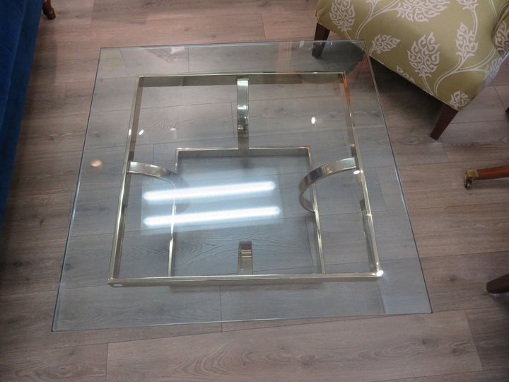 Brass & Glass Coffee Table