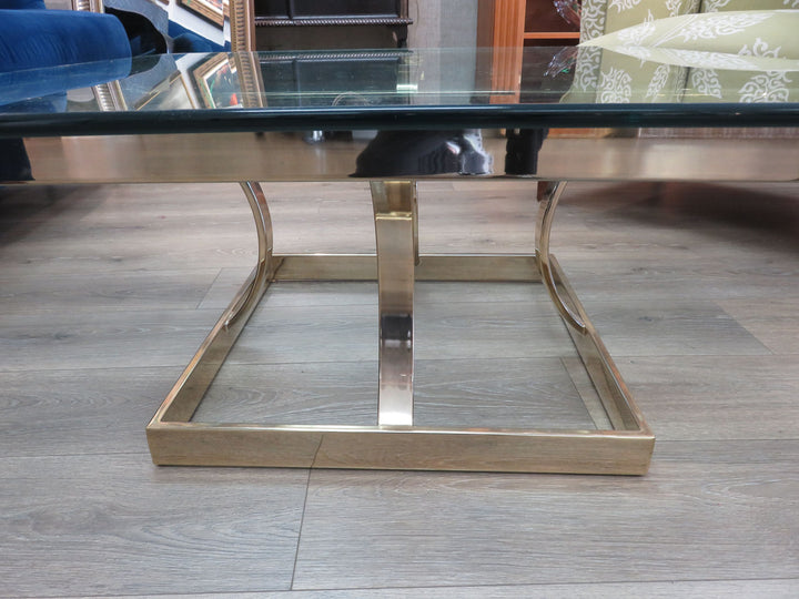 Brass & Glass Coffee Table