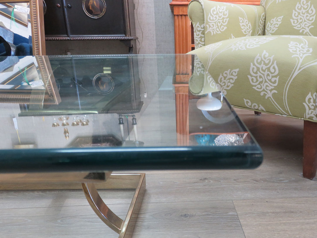 Brass & Glass Coffee Table
