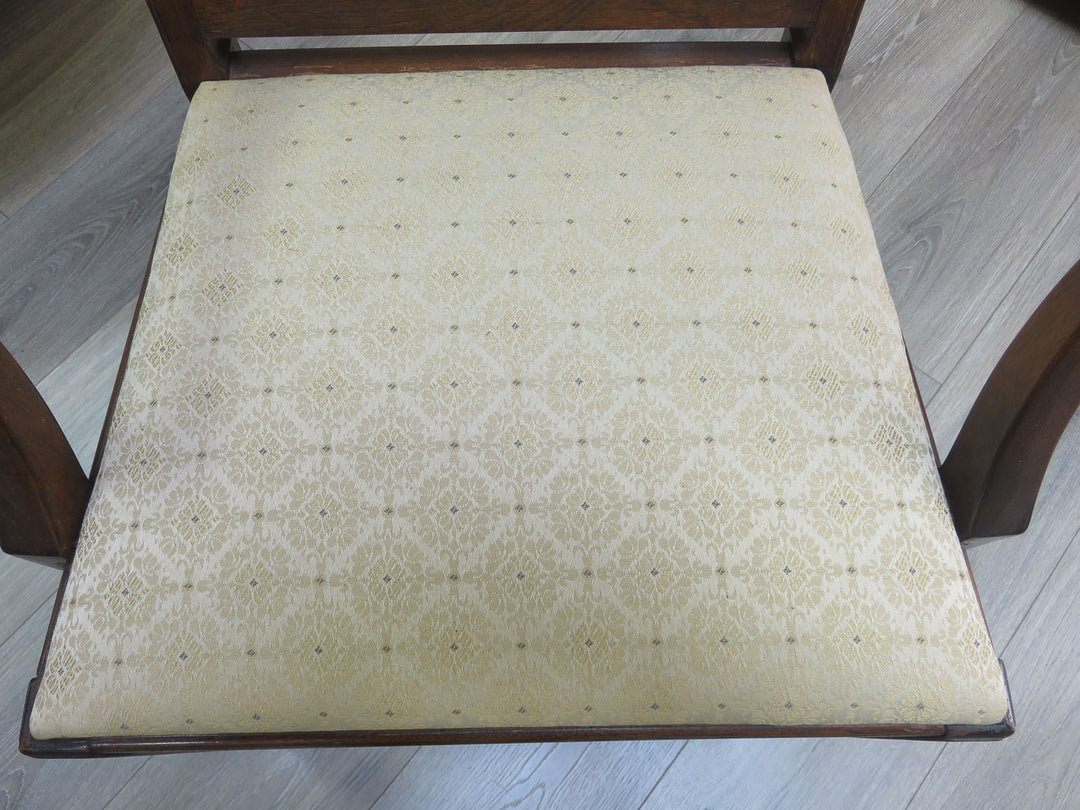Pair of Lattice Back Arm Chairs