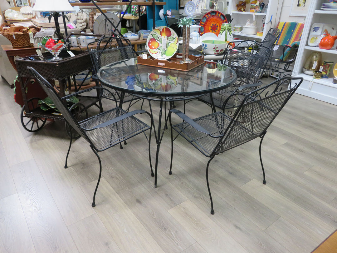 Wrought Iron Patio Table & Chairs
