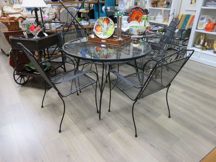 Wrought Iron Patio Table & Chairs