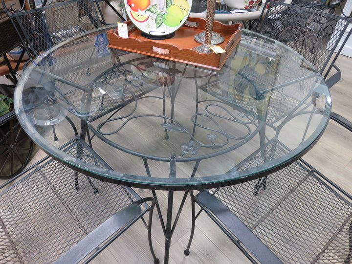 Wrought Iron Patio Table & Chairs