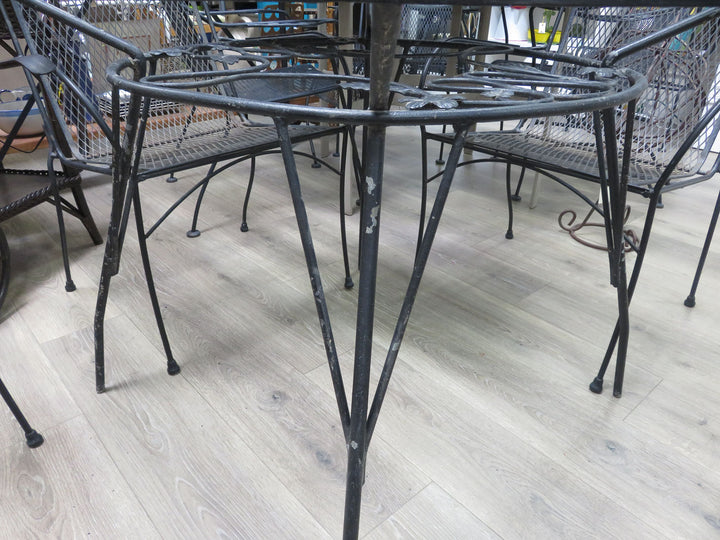 Wrought Iron Patio Table & Chairs