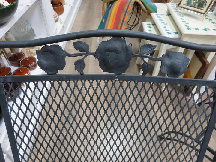 Pair of Wrought Iron Spring Chairs