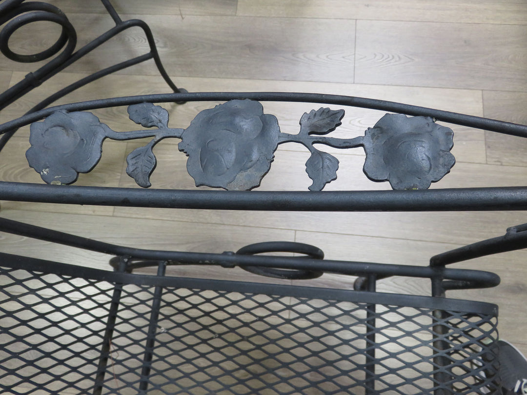 Pair of Wrought Iron Spring Chairs