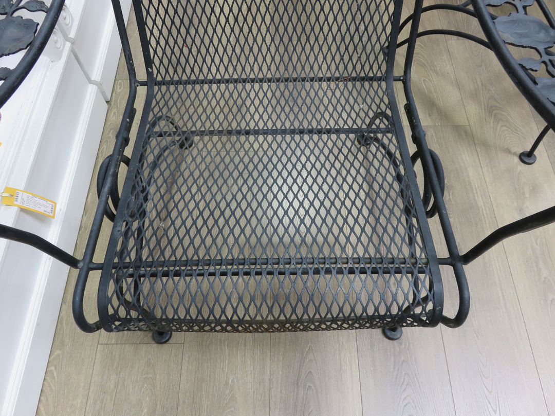Pair of Wrought Iron Spring Chairs