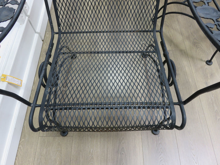 Pair of Wrought Iron Spring Chairs