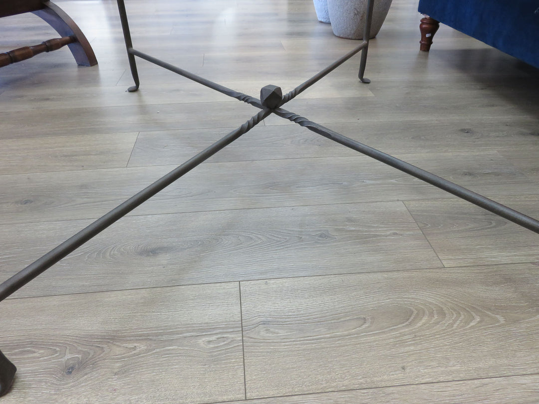 Iron and Glass Coffee Table