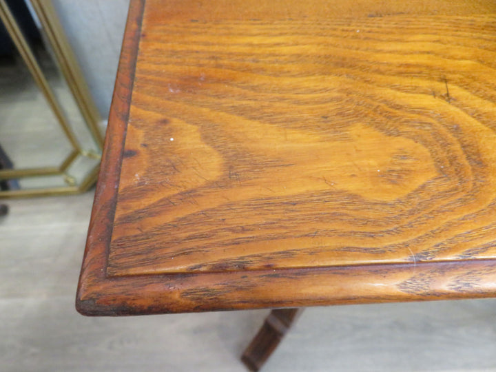 Antique American Tiger Oak Library Table