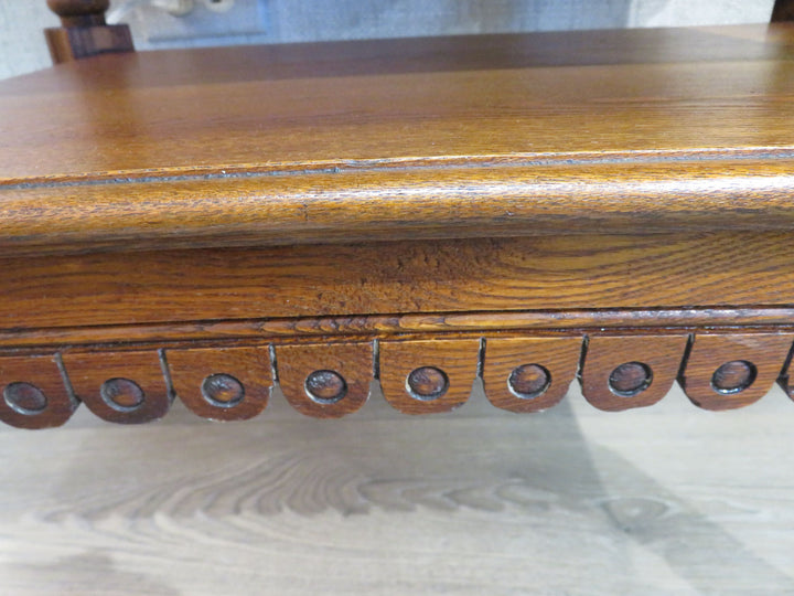 Antique American Tiger Oak Library Table